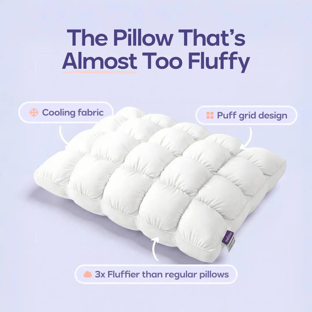 Mellow Puff Pillow for Better Sleep - Image 1